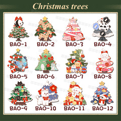 クリスマスおめでとうクリスマスの祝日冷蔵庫にアニメ動物の装飾磁気シールを貼って子供にプレゼントします。