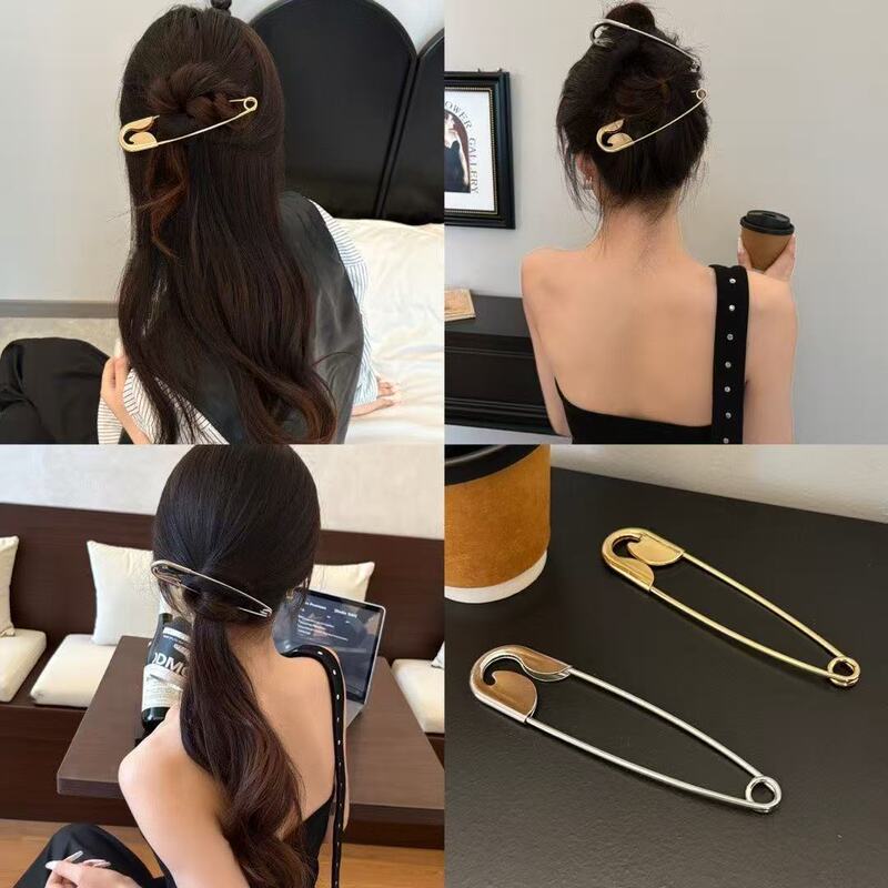 Extra-Large Hairpin for Half-Tied Hairstyles, High-End Hair Clip for Women, Hairpin for Fixing Updo at the Back of the Head, Hair Accessory