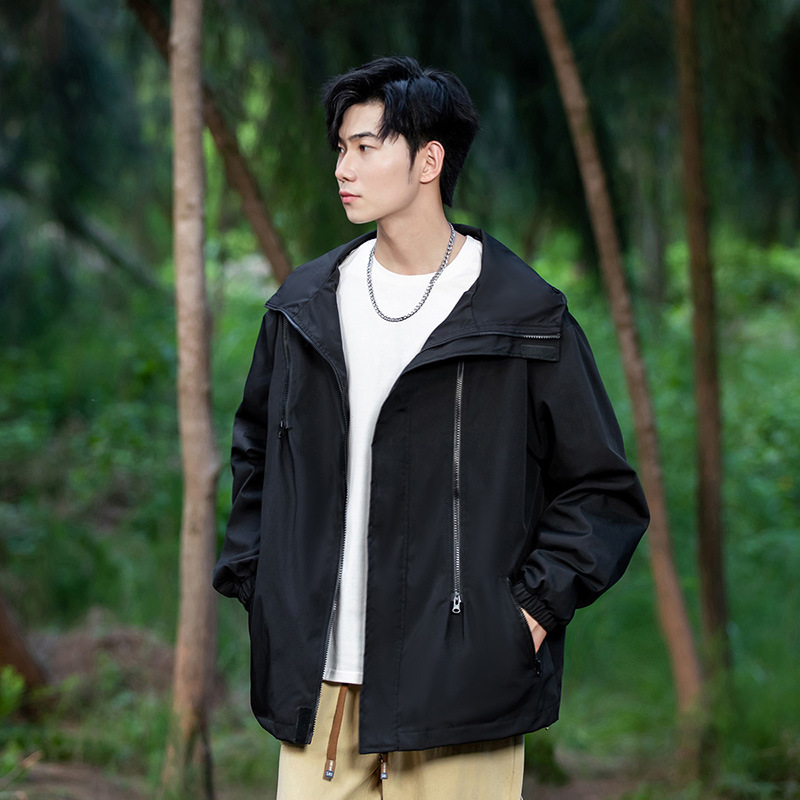 2024 chaqueta deportiva para hombres primavera nueva moda casual vestir impermeable chaqueta al aire libre ropa de hombre