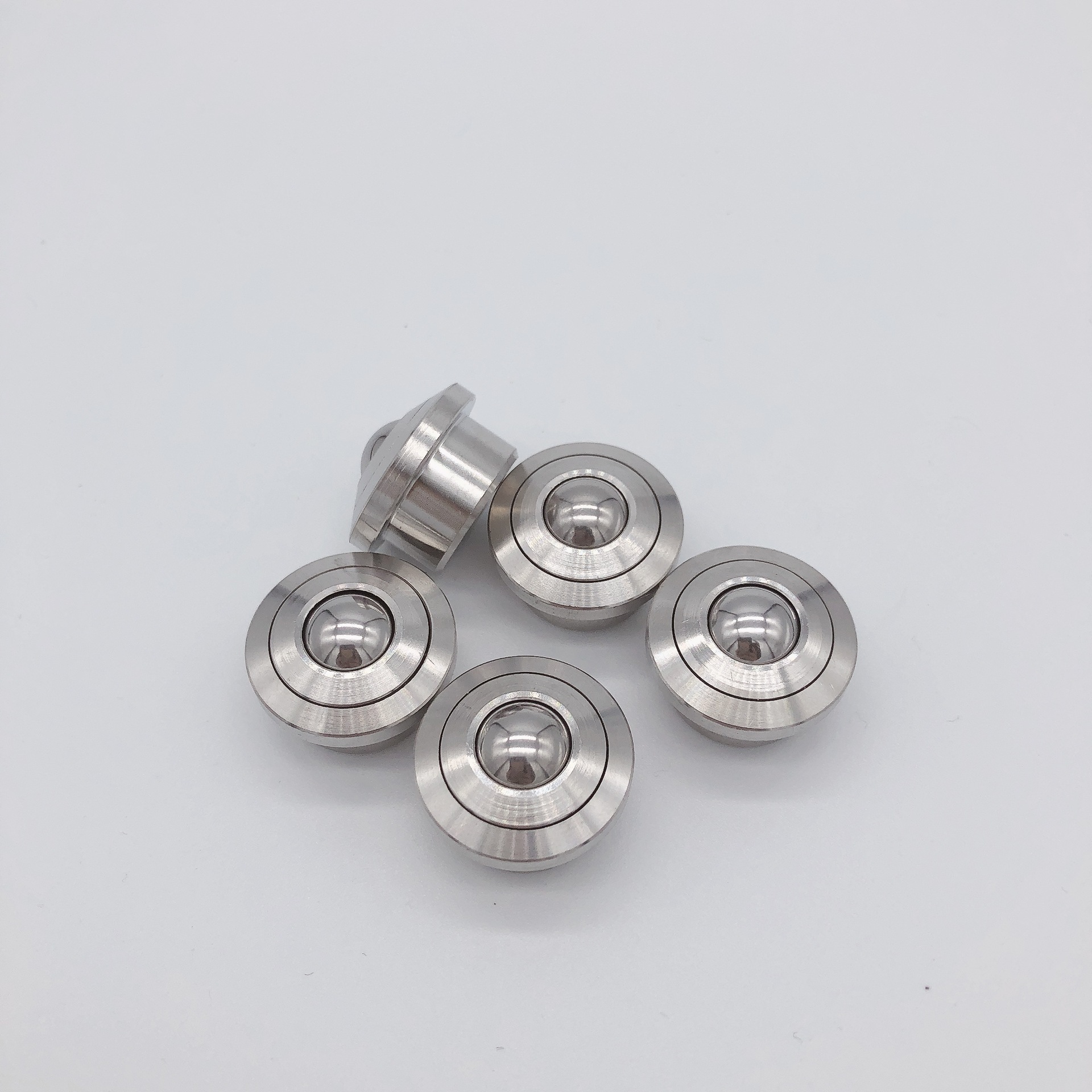 小型重载压入式钢制万向球CP12/SP12B万向滚珠牛眼滑轮QFA01-12