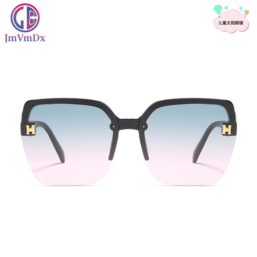 Children's sunglasses trendy girls boys party anti-UV fashion baby glasses square frame cute girls sunglasses