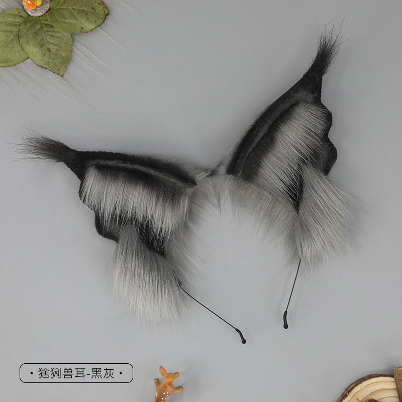Tocado de felpa lindo generación pelo comic show cos accesorios simulación bestia oído diadema accesorios KC tmall gato oído accesorios para el cabello
