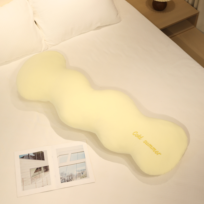 Cute sensación fría nube almohada seda ondulada juguetes de peluche largos muñecas para niñas muñecas de piernas para dormir muñecas de tamaño grande