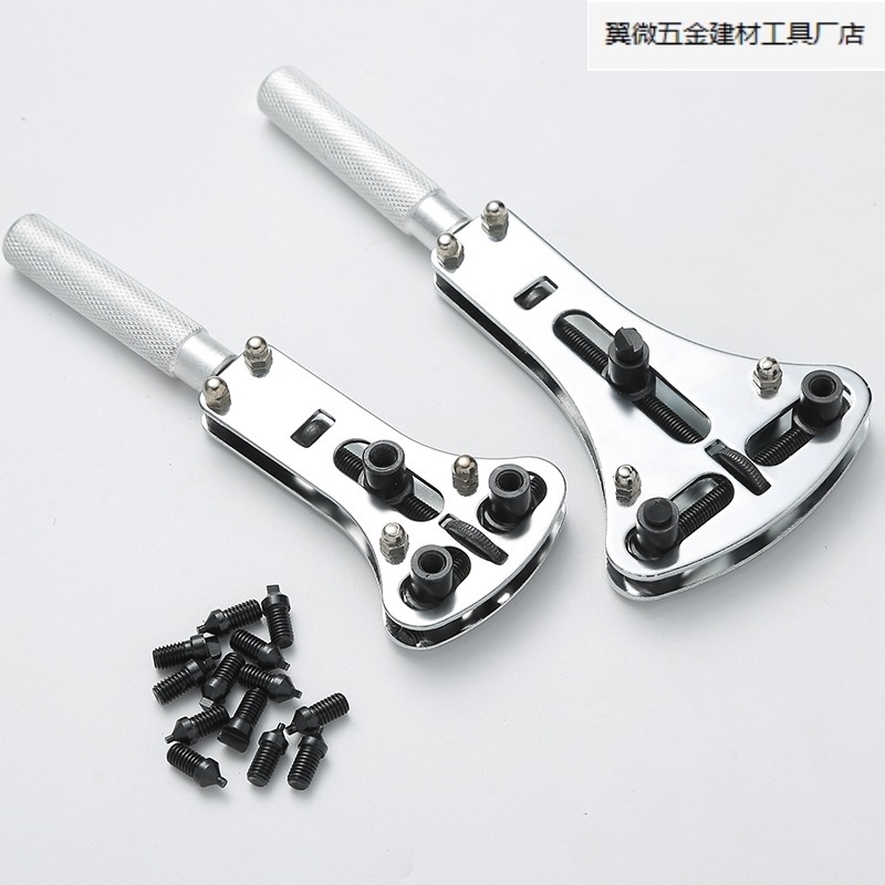 시계 뚜껑 오프너 배터리 교체 시계 오프너 도구 세트 보편적 인 수리 백 커버 제거 3 발톱 조정 시계 수리