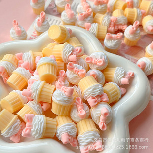 Three-dimensional simulation fruit cake food play resin accessories DIY cream glue accessories miniature diy food play wholesale