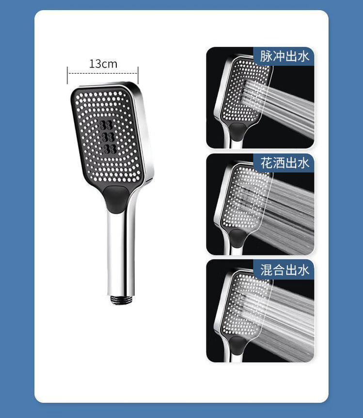 All-copper shower faucet, hot and cold water mixing valve, bathroom showerhead, shower head set, three-in-one mixing valve, bathtub faucet undefined