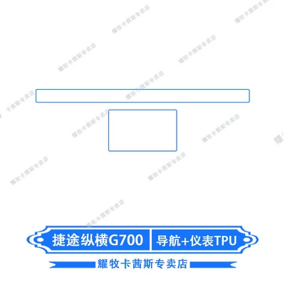Car interior film Jetour Zongheng G700 Car Instrument - 25-models-of-jietu-zongheng-g700-navigation-instrument-tpu
