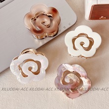 20255高级感新款简约时尚女式抓夹贝壳纹发夹盘发鲨鱼夹头饰发饰