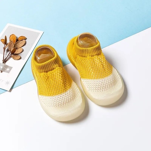 Baby shoes soft bottom anti-slip infant learning to walk shoes summer ice silk breathable sandals for boys and girls, with floor socks shoes