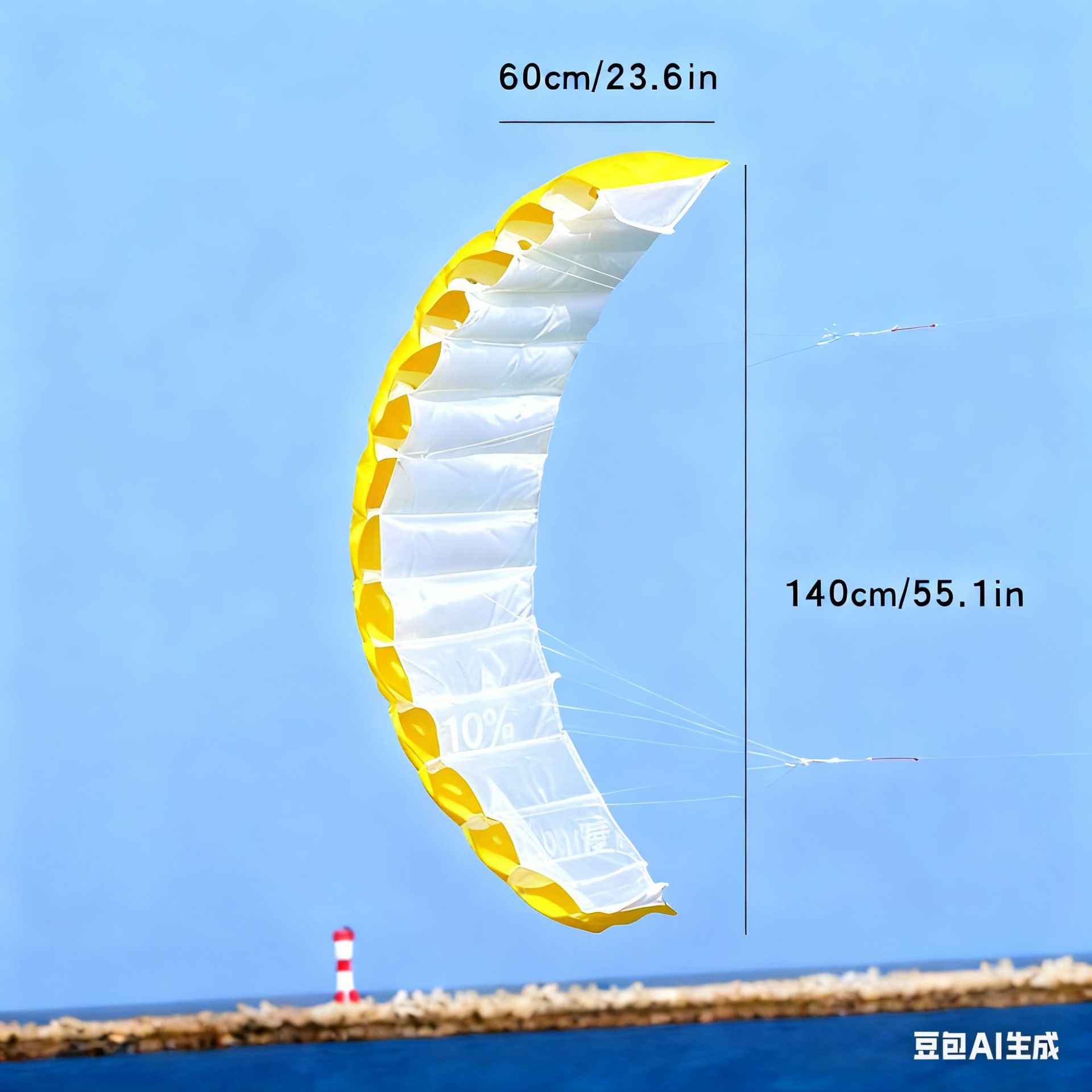 Comercio exterior suave doble línea paraguas cometas transfronterizas explosión Amazon paraguas eléctricos cometas paracaídas acrobacias paraguas cometas