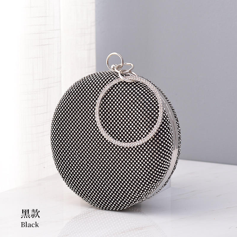Bolso de noche transfronterizo Bolso de banquete incrustado en diamantes Bolso de mujer Cena de fiesta europea y americana Vestido de cena de embrague Bolso de noche de las mujeres