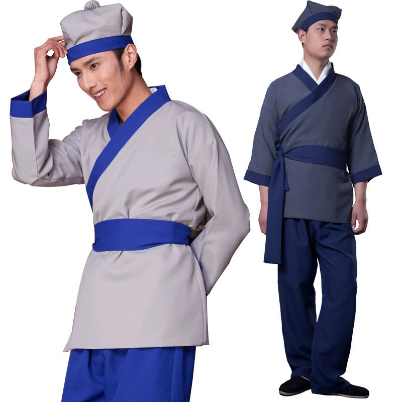Adult Costume Hanfu Shopkeeper Costume Ancient Drama Home Ding Maid Tea House Hotel Running Hall Work Costume