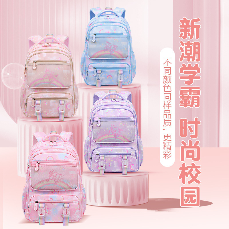 2023 transfronteriza carga de Venta caliente-reducción de la carga mochila transpirable resistente al desgaste impermeable campus expansión niños Escuela primaria Escuela al por mayor