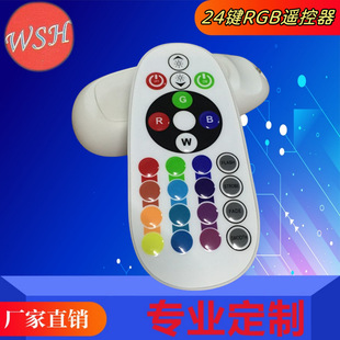 Factory direct new ed full color l lamp remote control rgb colorful remote control 24 key infrared remote control