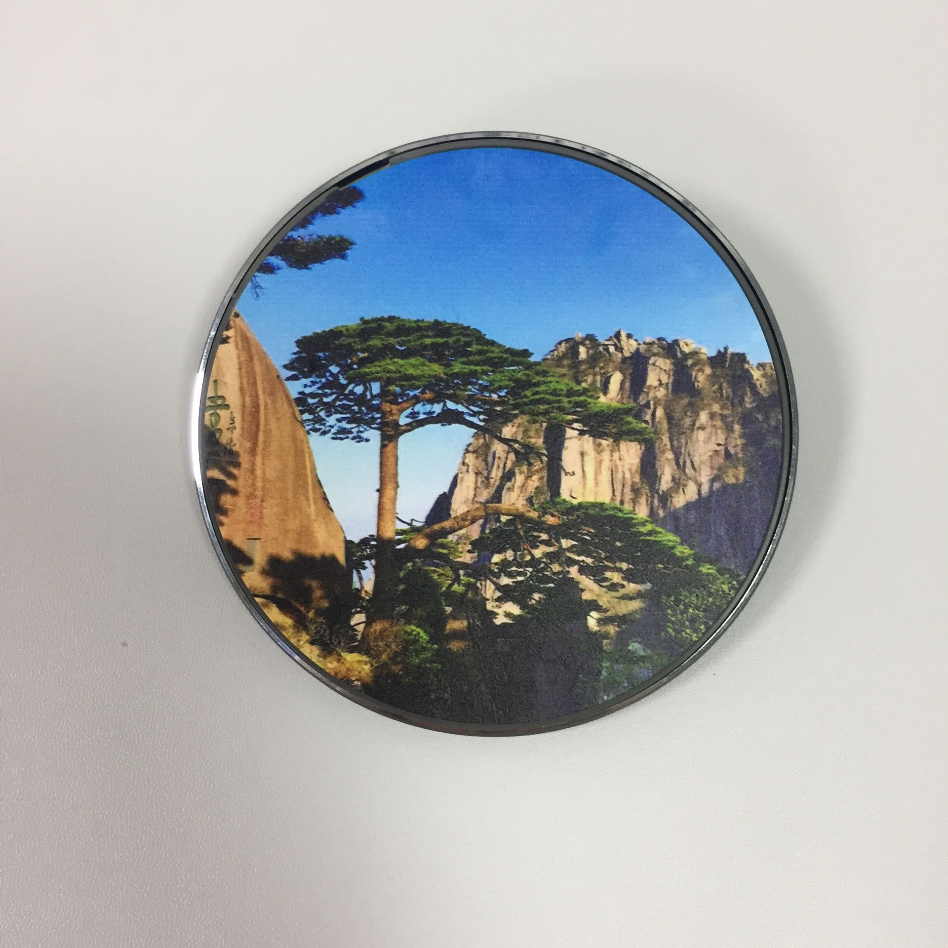 定圆形10W无线充电器 印刷无线充企业logo 满版印刷15w无线充电器