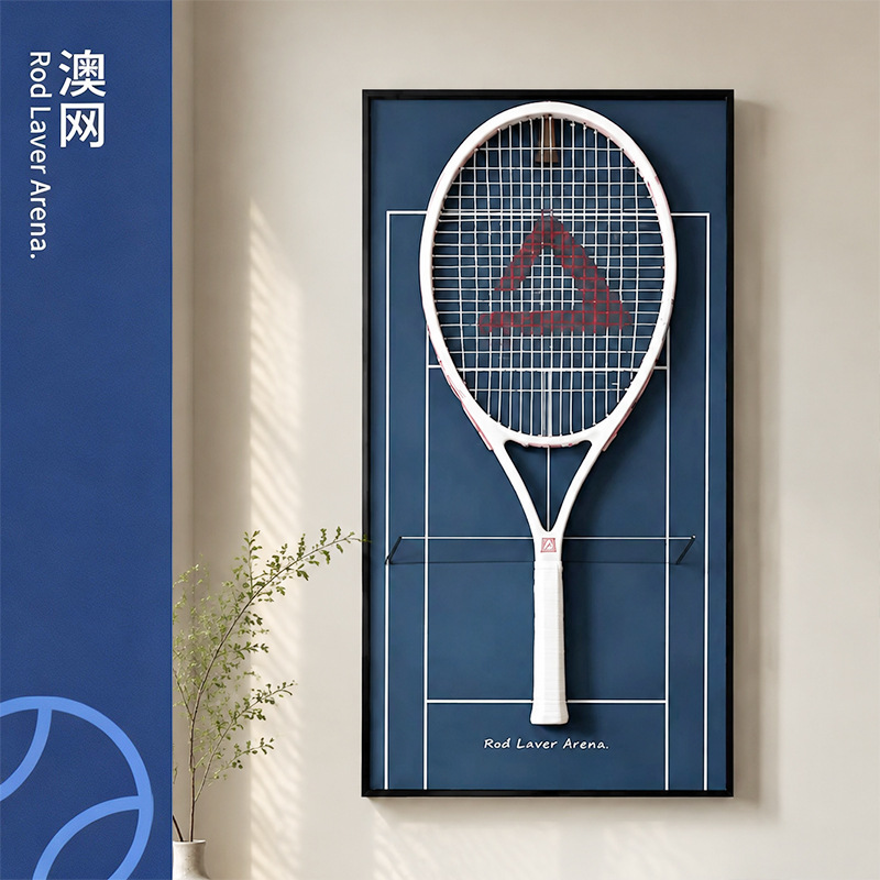 01 (excluding racket) / 40*80 black aluminum alloy frame + crystal porcelain painting