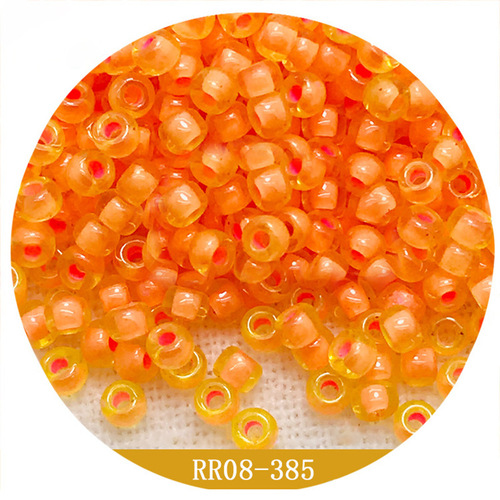 MIYUKI Japanese Import 3mm Glitter Dyed Core Solid Oil Painting Glass Beads Handmade DIY Bead Necklace