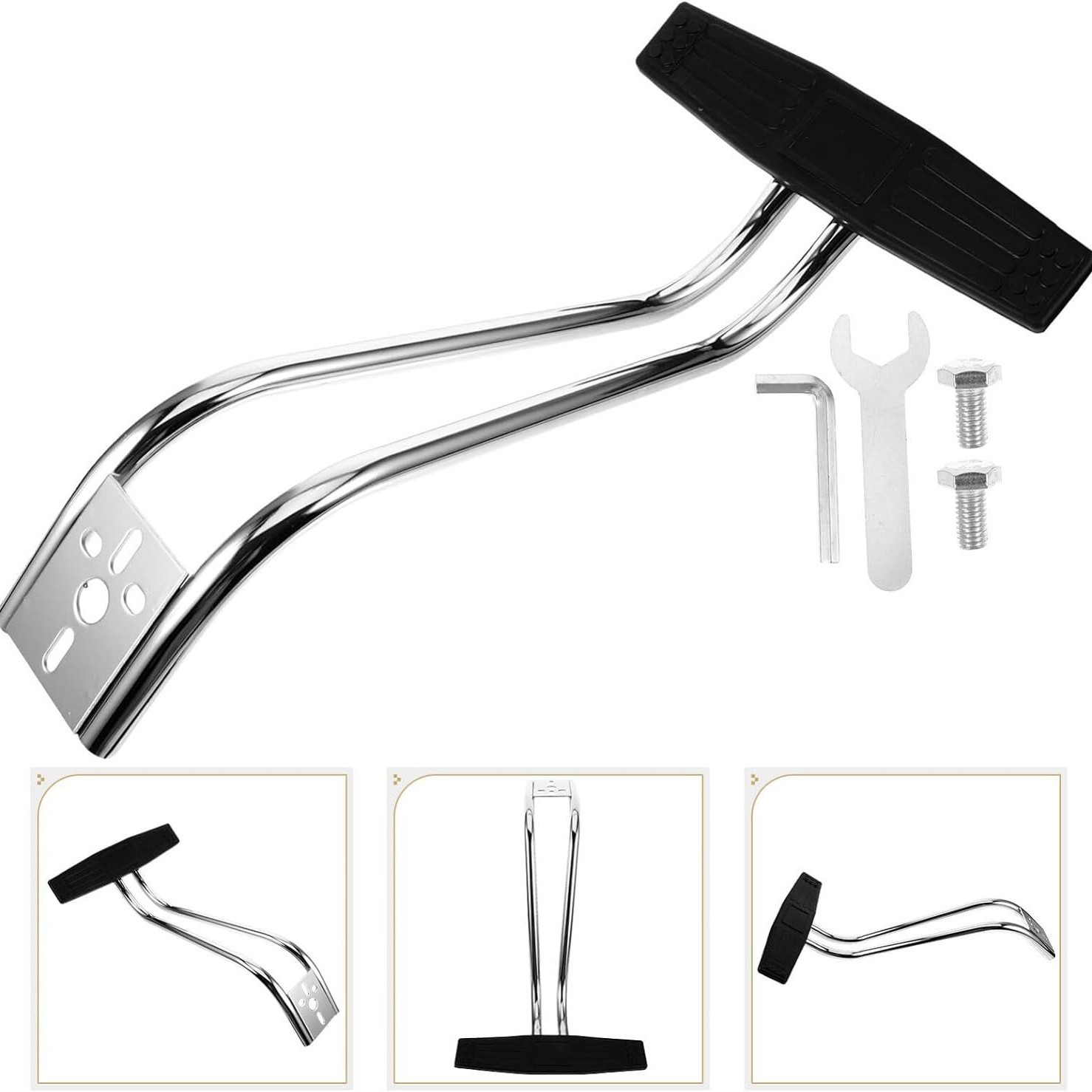 Cross-Border Barber Shop Hairdressing Chair Foot Pedal Household Simple Hair Salon Mobile Salon Chair Hardware Accessories Factory Direct Sales