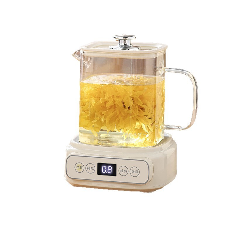 养生壶家用小型电炖杯全自动炖煮一体玻璃花茶壶恒温壶办公室礼品|undefined