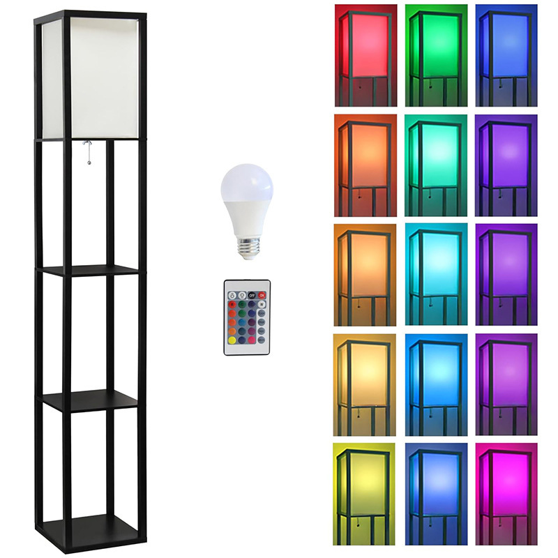 Amazon's Best-Selling Cloth Cover Floor Lamp, Shelf, Bookshelf, Item Display Floor Lamp, Rgb Corner Lamp, Floor Lamp