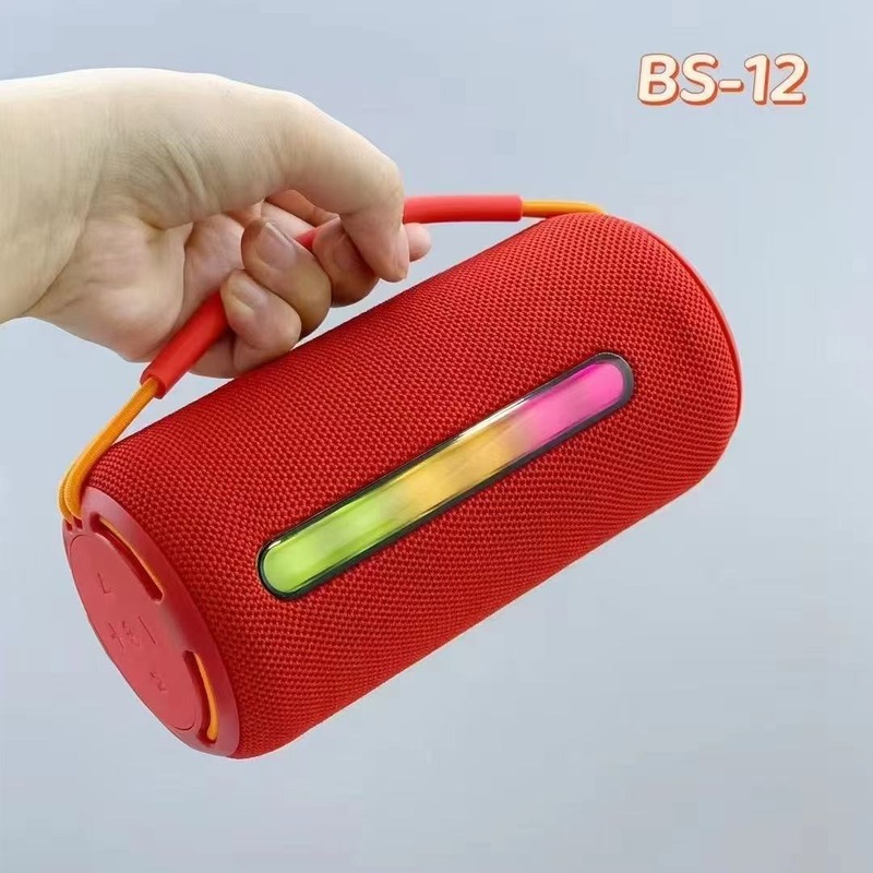 跨境BS12无线蓝牙音箱便携小钢炮户外骑行手提插卡低音炮蓝牙音响|undefined