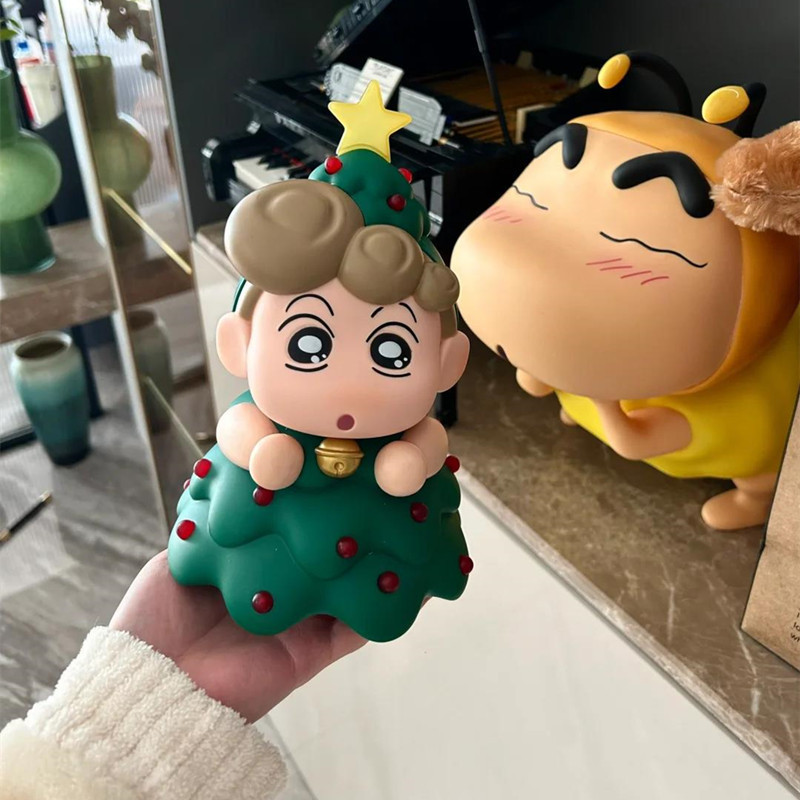 クリスマスクレヨンしんちゃんの周りでクリスマスのアオイ雪だるまを作って、ランプをたたいてください。|undefined