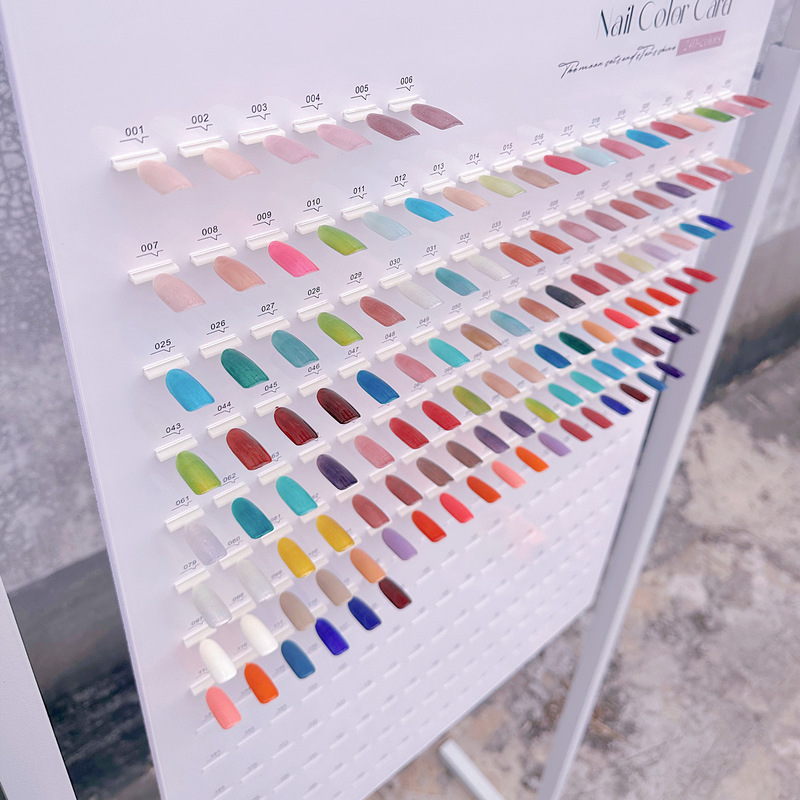 Cross-border Hot Nail Polish Gel Trying Color Card Removable Acrylic Nail Art Contrast New Display Board