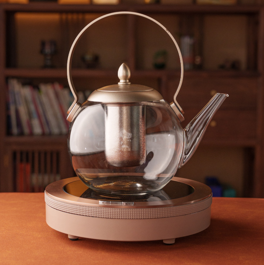 Wholesale Mingfengxiang X5 Electric Ceramic Stove for Tea Brewing, Small Mini Tea Brewing Stove with Glass Pot for Boiling Water and Brewing Tea