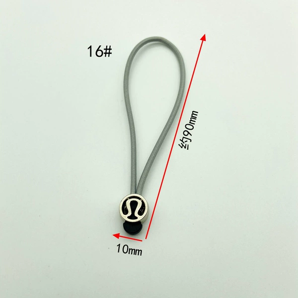 16# silver head light gray elastic cord (piece)