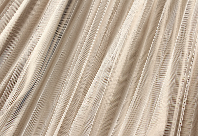 Women's Clothing Double sided pleated skirt gauze skirt half length large size a line skirt belly covering skirt _voghion.com