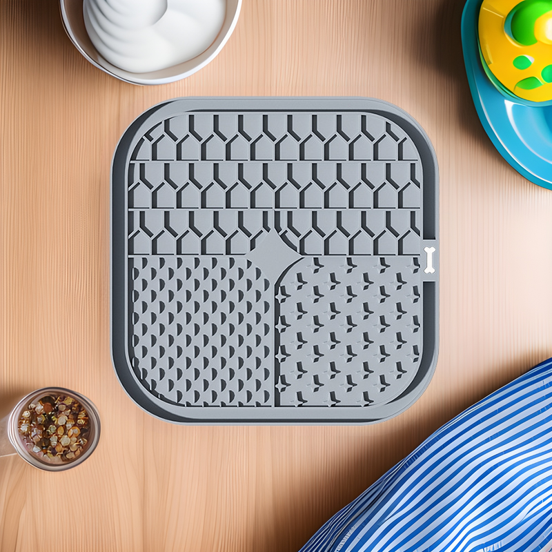 Pet Licking Pad, tazón de comida lenta para mascotas, almohadilla de alimentación para mascotas, múltiples especificaciones, plato de comida para perros pequeños, fábrica directa de platos de comida para perros