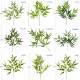 Artificial film bamboo leaf waterproof hand feeling single bamboo branch artificial plant indoor green plant garden screen landscape