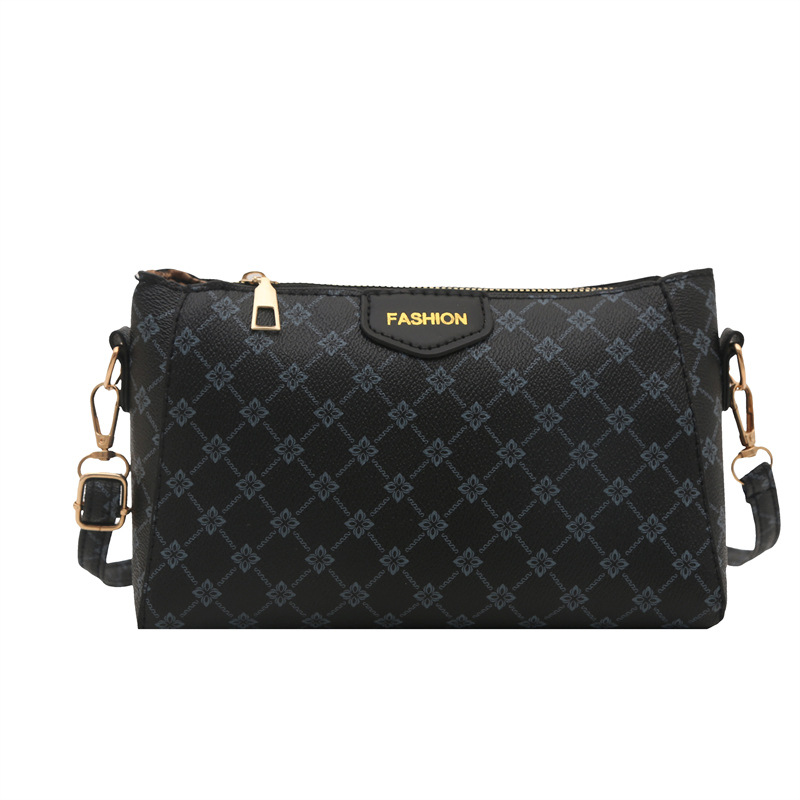 Bolso de hombro para mujer a juego diario 2025 verano nuevo estilo PU moda europea y americana impresión retro letras bolso de mensajero