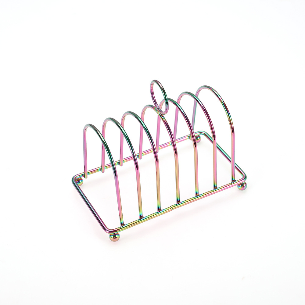 Directo de fábrica de acero inoxidable multi-funcional de almacenamiento rack de pan estante cuadrado bolsa rebanada pantalla estante herramientas del hogar