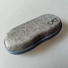 厂家销售麻布太阳镜盒EVA拉链眼镜盒光学眼镜收纳盒便携收纳墨镜