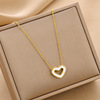 Necklace stainless steel, fashionable accessory, chain for key bag , suitable for import, simple and elegant design