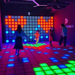 Indoor Dance Interactive Grid Game Floor Tile Lights Shopping Mall Amusement Park Outdoor Foot Jumping Grid Floor Lights