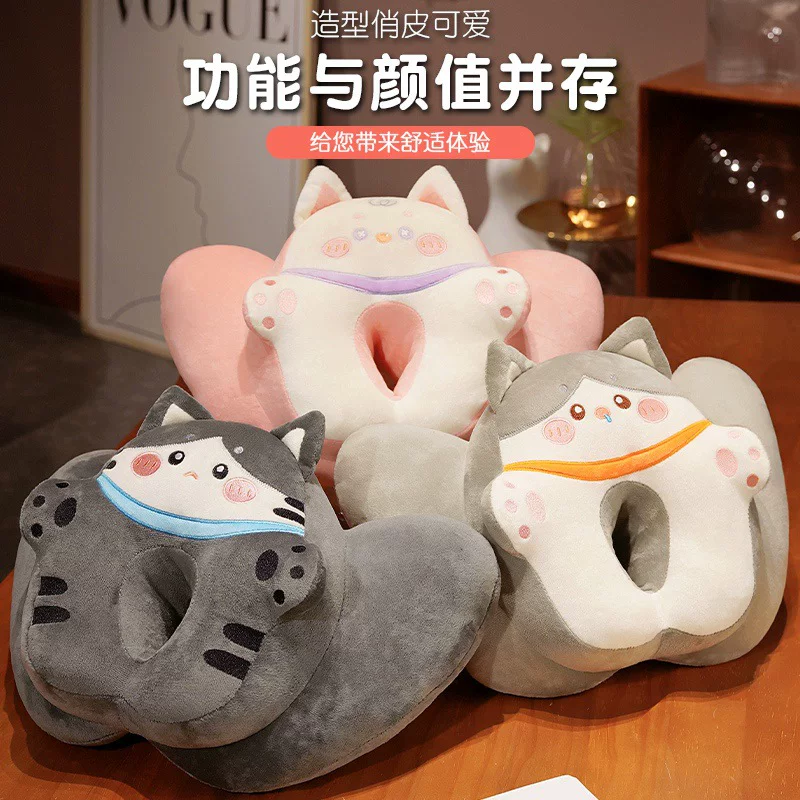 Cartoon cute pillow for sleep at lunchtime for students