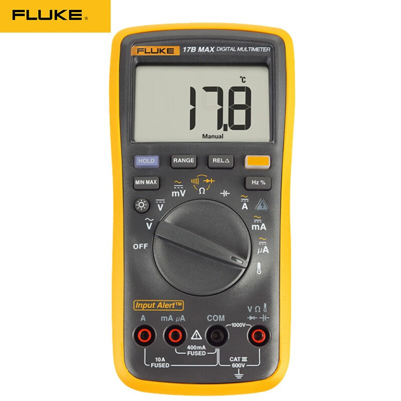 FLUKE福禄克数字万用表高精度型掌上型多功能电工表F17B MAX系列