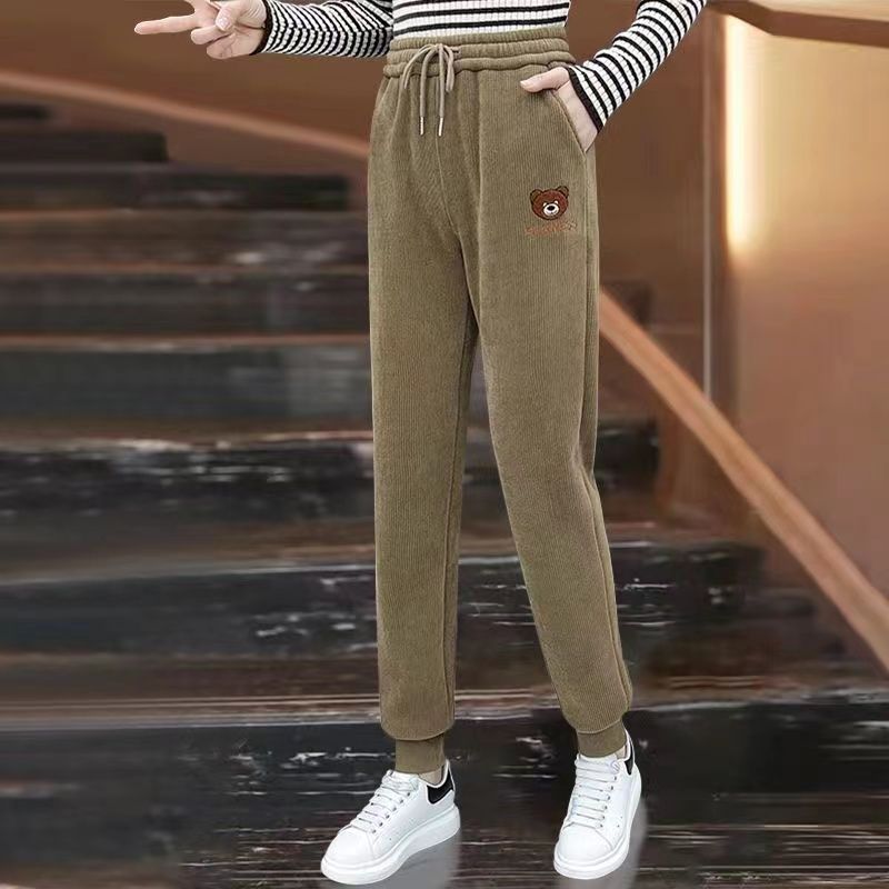 [곰 바지]-카키/기모 두껍게