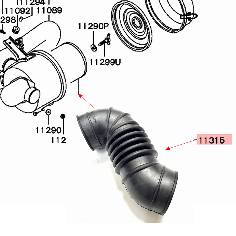Md106179 for Mitsubishi Pickup L200 K34T 1986-2001 Engine Air Pipe