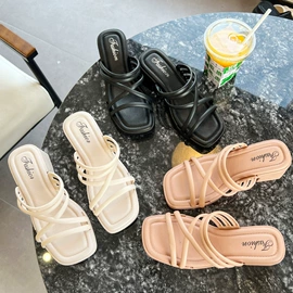 塑料拖鞋;平底拖鞋;坡跟拖鞋