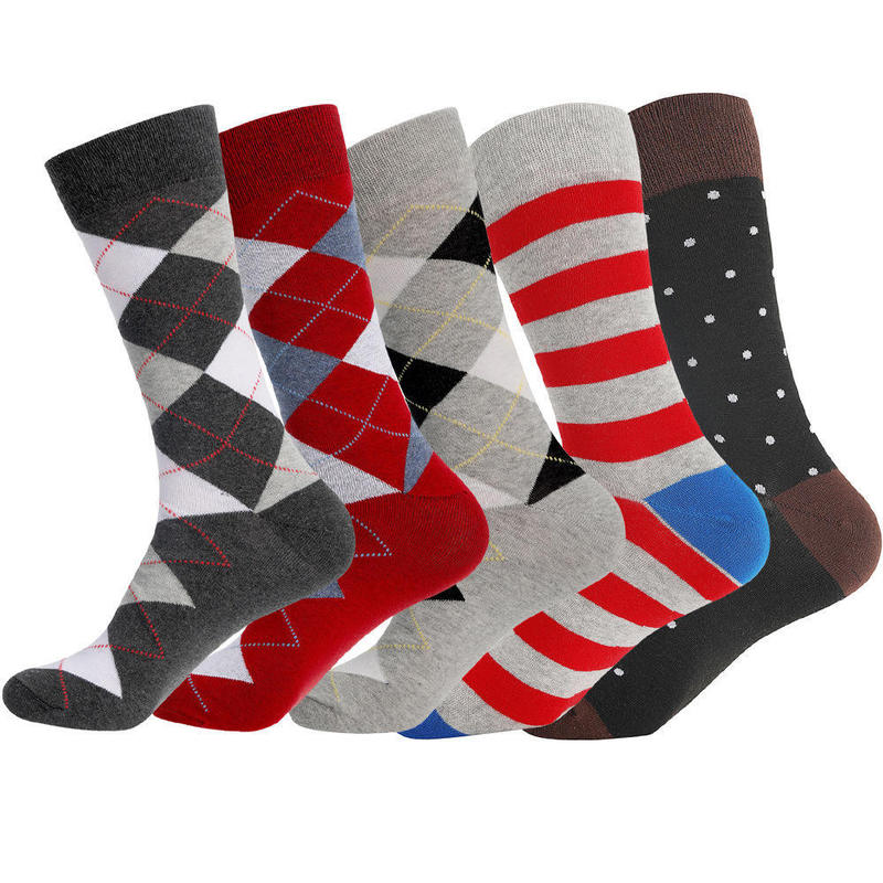 Wholesale Men's Formal Socks Office Knit Cotton Crew Business Socks Wholesale Men's Formal Socks Office Knit Cotton Crew Business Socks