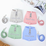 Грудь для любимой собаки обратно домашние жилетки для собак одежда питомца стиль тяги на задний план весна и летняя новая 23 Хорошая грудь спина