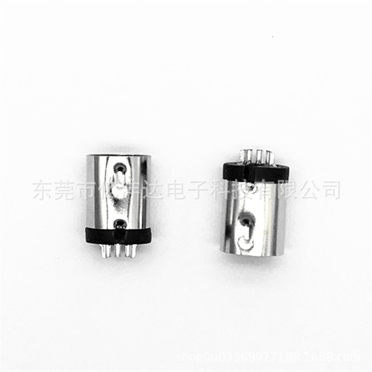 S端子大D5P大键盘S端子五芯5PIP车针公头鼠标大DIN5P接口实心针