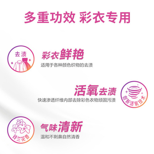 Liby bleaching liquid 600g color clothing bleaching agent stain removal and color protection hotel household commercial wholesale manufacturer