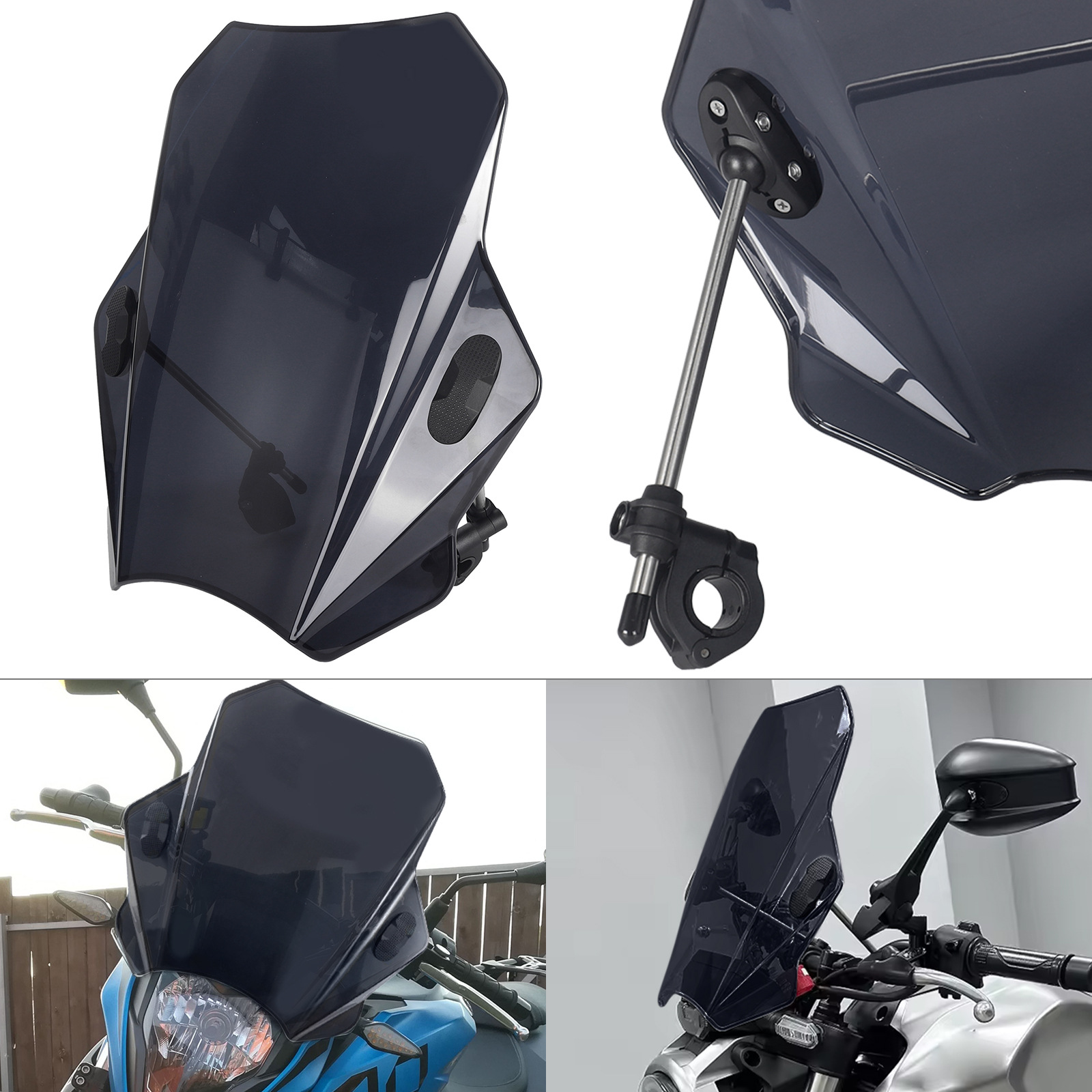 Suitable for Kawasaki, Yamaha, Honda, Ducati, Bmw Windshields, Universal Street Car Windshields, Cross-Border Exclusivity