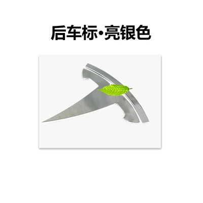 Suitable for Model Y: Car logo - standard-rear-logo-bright-silver