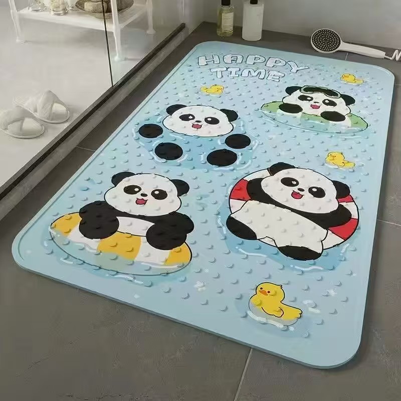 Bathroom Anti-Slip Mat, Shower Mat, Kidsren's Bathroom Foot Mat, Anti-Fall Waterproof Mat, Toilet Bathroom Floor Mat