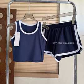 a1o夏季女士背心套装免穿内衣防走光日常休闲运动瑜伽户外